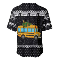 School Bus All Day Christmas Baseball Jersey Xmas Holiday Patterns - Wonder Print Shop