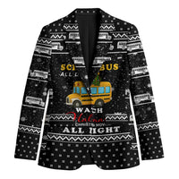 School Bus All Day Christmas Blazer Xmas Holiday Patterns - Wonder Print Shop