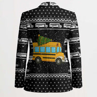 School Bus All Day Christmas Blazer Xmas Holiday Patterns - Wonder Print Shop