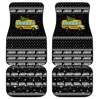 School Bus All Day Christmas Car Mats Xmas Holiday Patterns - Wonder Print Shop
