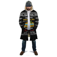 School Bus All Day Christmas Cloak Xmas Holiday Patterns - Wonder Print Shop