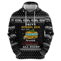 School Bus All Day Christmas Hoodie Xmas Holiday Patterns - Wonder Print Shop