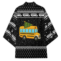 School Bus All Day Christmas Kimono Xmas Holiday Patterns - Wonder Print Shop