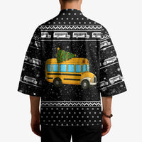 School Bus All Day Christmas Kimono Xmas Holiday Patterns - Wonder Print Shop