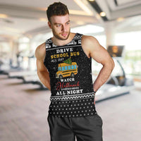 School Bus All Day Christmas Men Tank Top Xmas Holiday Patterns - Wonder Print Shop
