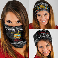 School Bus All Day Christmas Neck Gaiter Xmas Holiday Patterns - Wonder Print Shop