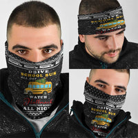 School Bus All Day Christmas Neck Gaiter Xmas Holiday Patterns - Wonder Print Shop