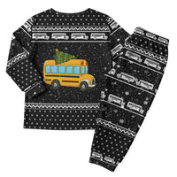 School Bus All Day Christmas Pajama Set Xmas Holiday Patterns - Wonder Print Shop