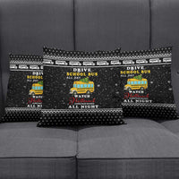School Bus All Day Christmas Pillow Cover Xmas Holiday Patterns - Wonder Print Shop