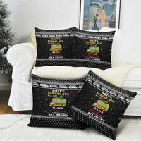 School Bus All Day Christmas Pillow Cover Xmas Holiday Patterns - Wonder Print Shop