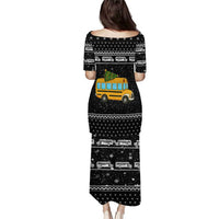 School Bus All Day Christmas Puletasi Xmas Holiday Patterns - Wonder Print Shop