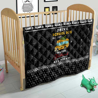 School Bus All Day Christmas Quilt Xmas Holiday Patterns - Wonder Print Shop