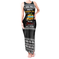 School Bus All Day Christmas Tank Maxi Dress Xmas Holiday Patterns - Wonder Print Shop