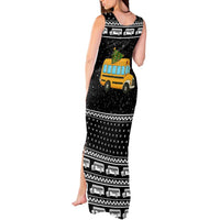 School Bus All Day Christmas Tank Maxi Dress Xmas Holiday Patterns - Wonder Print Shop