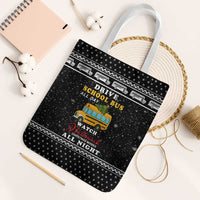 School Bus All Day Christmas Tote Bag Xmas Holiday Patterns - Wonder Print Shop