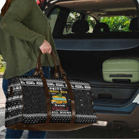 School Bus All Day Christmas Travel Bag Xmas Holiday Patterns - Wonder Print Shop