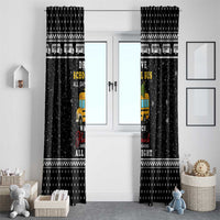 School Bus All Day Christmas Window Curtain Xmas Holiday Patterns - Wonder Print Shop
