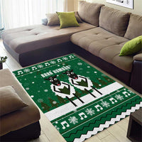 Sheep Baaa Humbug Christmas Area Rug Xmas Holiday Patterns - Wonder Print Shop