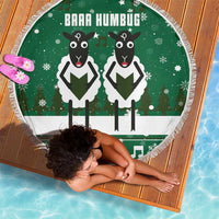 Sheep Baaa Humbug Christmas Beach Blanket Xmas Holiday Patterns - Wonder Print Shop