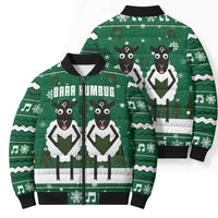 Sheep Baaa Humbug Christmas Bomber Puffer Jacket Xmas Holiday Patterns - Wonder Print Shop