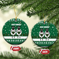 Sheep Baaa Humbug Christmas Ceramic Ornament Xmas Holiday Patterns - Wonder Print Shop