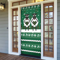 Sheep Baaa Humbug Christmas Door Cover Xmas Holiday Patterns - Wonder Print Shop