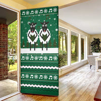 Sheep Baaa Humbug Christmas Door Cover Xmas Holiday Patterns - Wonder Print Shop