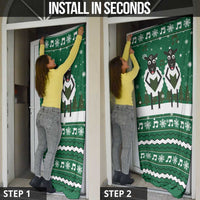 Sheep Baaa Humbug Christmas Door Cover Xmas Holiday Patterns - Wonder Print Shop
