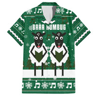 Sheep Baaa Humbug Christmas Family Matching Off The Shoulder Long Sleeve Dress and Hawaiian Shirt Xmas Holiday Patterns - Wonder Print Shop