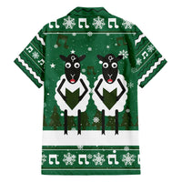 Sheep Baaa Humbug Christmas Family Matching Off The Shoulder Long Sleeve Dress and Hawaiian Shirt Xmas Holiday Patterns - Wonder Print Shop