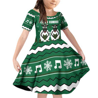 Sheep Baaa Humbug Christmas Family Matching Off Shoulder Short Dress and Hawaiian Shirt Xmas Holiday Patterns - Wonder Print Shop