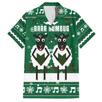 Sheep Baaa Humbug Christmas Family Matching Off Shoulder Short Dress and Hawaiian Shirt Xmas Holiday Patterns - Wonder Print Shop