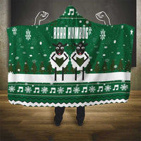 Sheep Baaa Humbug Christmas Hooded Blanket Xmas Holiday Patterns - Wonder Print Shop
