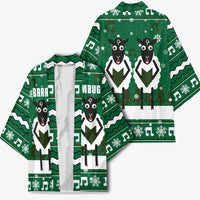 Sheep Baaa Humbug Christmas Kimono Xmas Holiday Patterns - Wonder Print Shop
