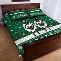 Sheep Baaa Humbug Christmas Quilt Bed Set Xmas Holiday Patterns - Wonder Print Shop