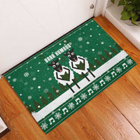 Sheep Baaa Humbug Christmas Rubber Doormat Xmas Holiday Patterns - Wonder Print Shop