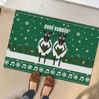 Sheep Baaa Humbug Christmas Rubber Doormat Xmas Holiday Patterns - Wonder Print Shop