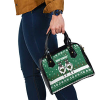 Sheep Baaa Humbug Christmas Shoulder Handbag Xmas Holiday Patterns - Wonder Print Shop