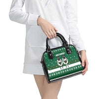 Sheep Baaa Humbug Christmas Shoulder Handbag Xmas Holiday Patterns - Wonder Print Shop