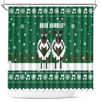 Sheep Baaa Humbug Christmas Shower Curtain Xmas Holiday Patterns - Wonder Print Shop