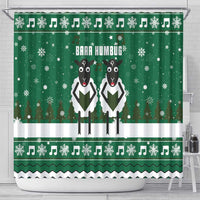 Sheep Baaa Humbug Christmas Shower Curtain Xmas Holiday Patterns - Wonder Print Shop