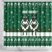 Sheep Baaa Humbug Christmas Shower Curtain Xmas Holiday Patterns - Wonder Print Shop