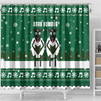 Sheep Baaa Humbug Christmas Shower Curtain Xmas Holiday Patterns - Wonder Print Shop