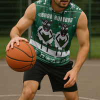 Sheep Baaa Humbug Christmas Sleeveless Hoodie Xmas Holiday Patterns - Wonder Print Shop