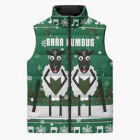 Sheep Baaa Humbug Christmas Sleeveless Puffer Jacket Xmas Holiday Patterns - Wonder Print Shop