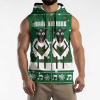 Sheep Baaa Humbug Christmas Sleeveless Zip Hoodie Xmas Holiday Patterns - Wonder Print Shop