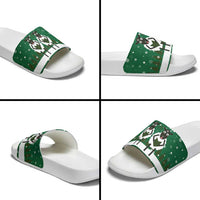 Sheep Baaa Humbug Christmas Slide Sandals Xmas Holiday Patterns - Wonder Print Shop