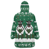 Sheep Baaa Humbug Christmas Wearable Blanket Hoodie Xmas Holiday Patterns - Wonder Print Shop