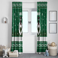 Sheep Baaa Humbug Christmas Window Curtain Xmas Holiday Patterns - Wonder Print Shop