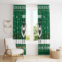 Sheep Baaa Humbug Christmas Window Curtain Xmas Holiday Patterns - Wonder Print Shop